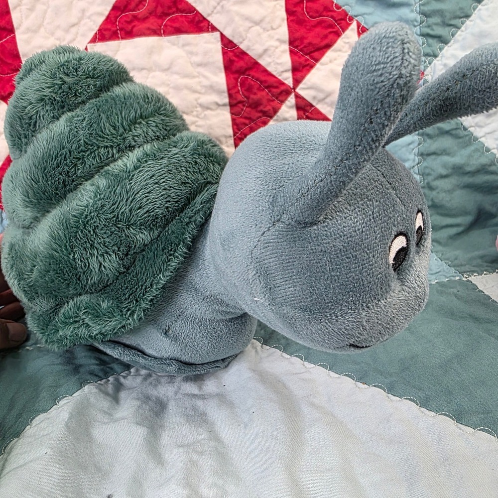 Wishpets Mel the Snail Plush 93319 Blue Green Soft Stuffed Animal Toy 2022